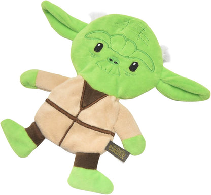 Dog Toy Yoda Plush Flattie Dog Toy - Officially Licensed - Small Soft Stuffingless Crinkle Chew Toys for All Dogs, 6 Inch
