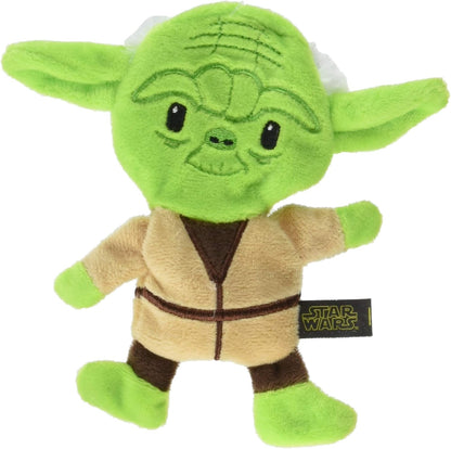 Dog Toy Yoda Plush Flattie Dog Toy - Officially Licensed - Small Soft Stuffingless Crinkle Chew Toys for All Dogs, 6 Inch