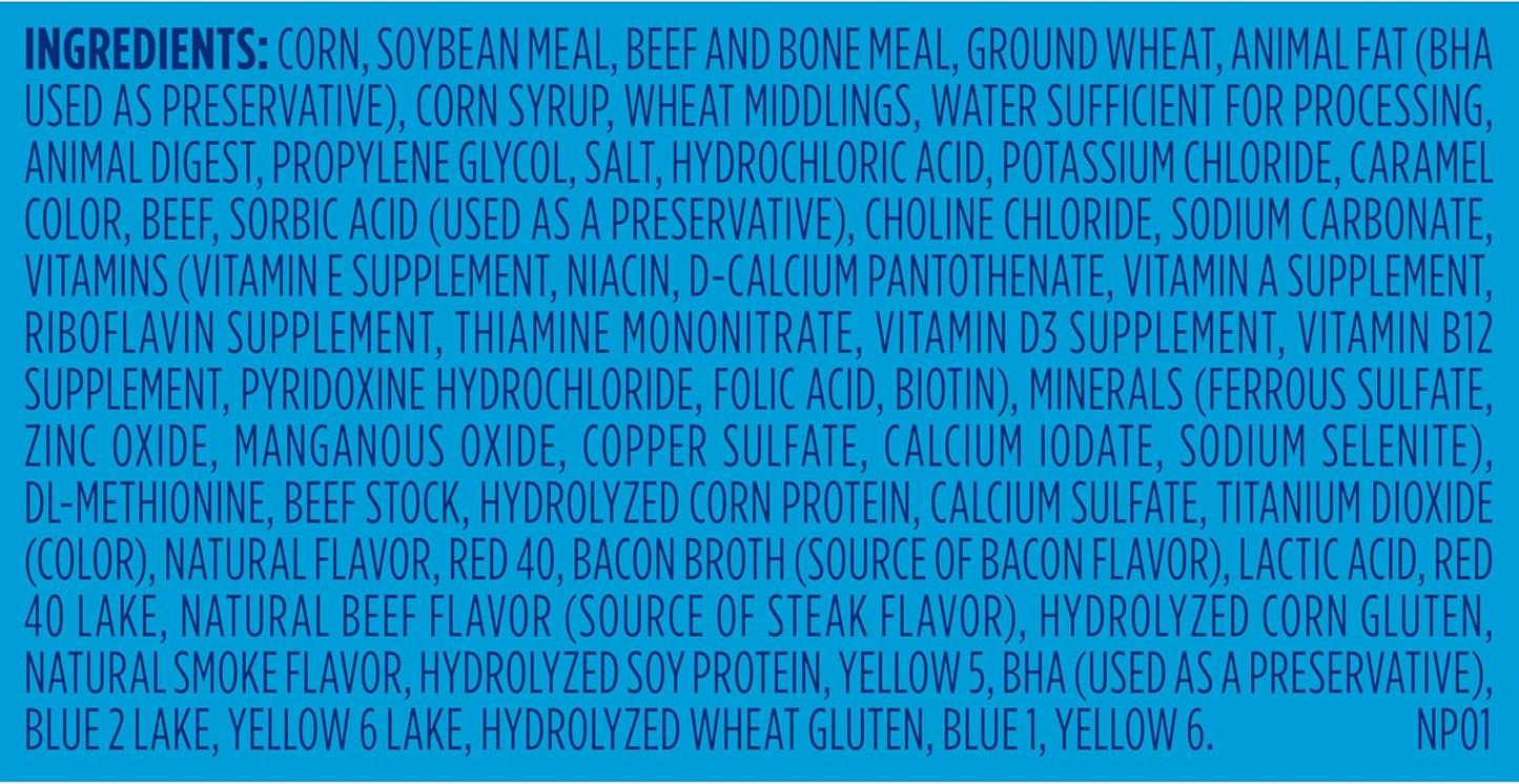 Mini Bits Small Breed Dry Dog Food, Savory Bacon & Steak Flavor for Adult Dogs, 3.5 Lb. Bag