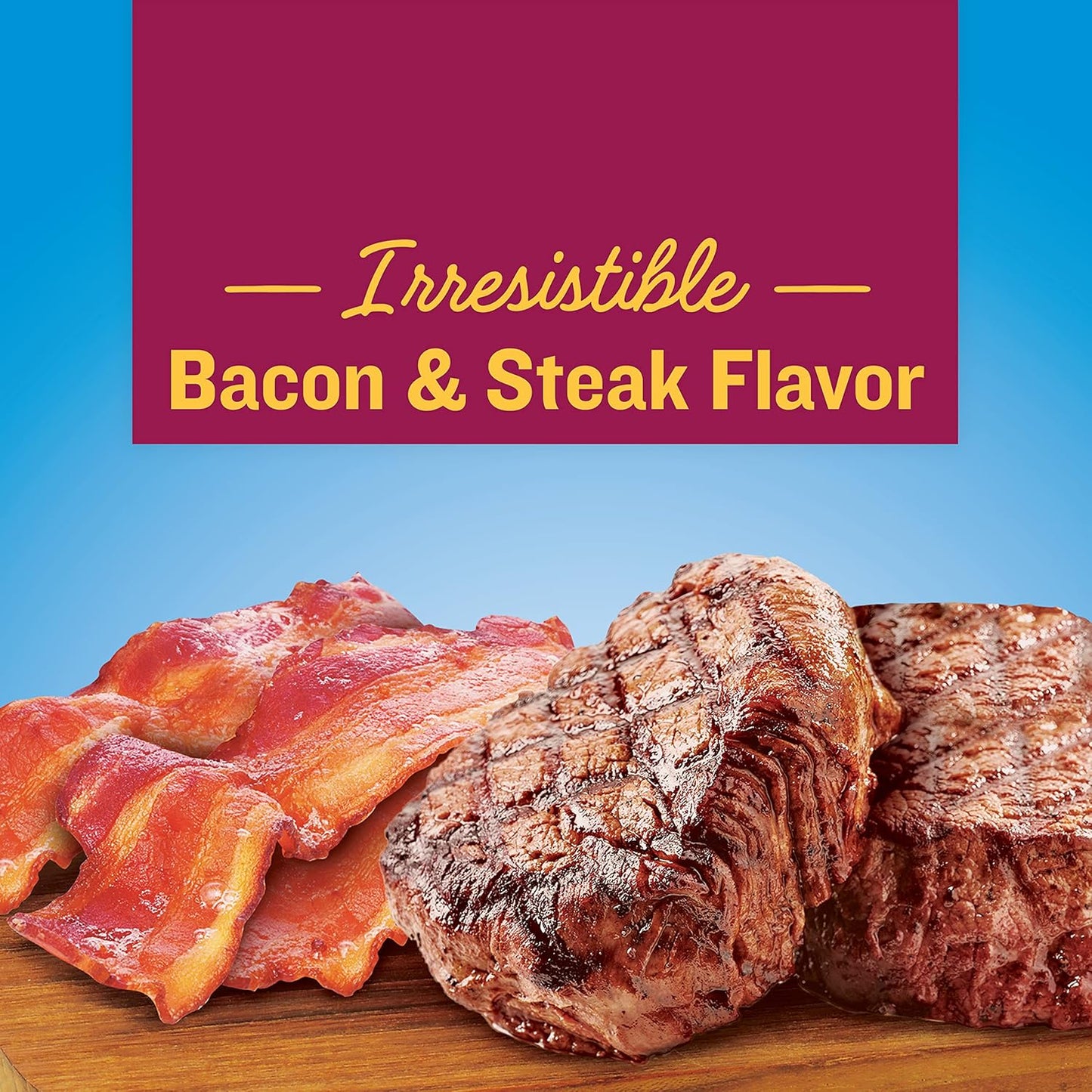 Mini Bits Small Breed Dry Dog Food, Savory Bacon & Steak Flavor for Adult Dogs, 3.5 Lb. Bag