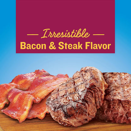 Mini Bits Small Breed Dry Dog Food, Savory Bacon & Steak Flavor for Adult Dogs, 3.5 Lb. Bag